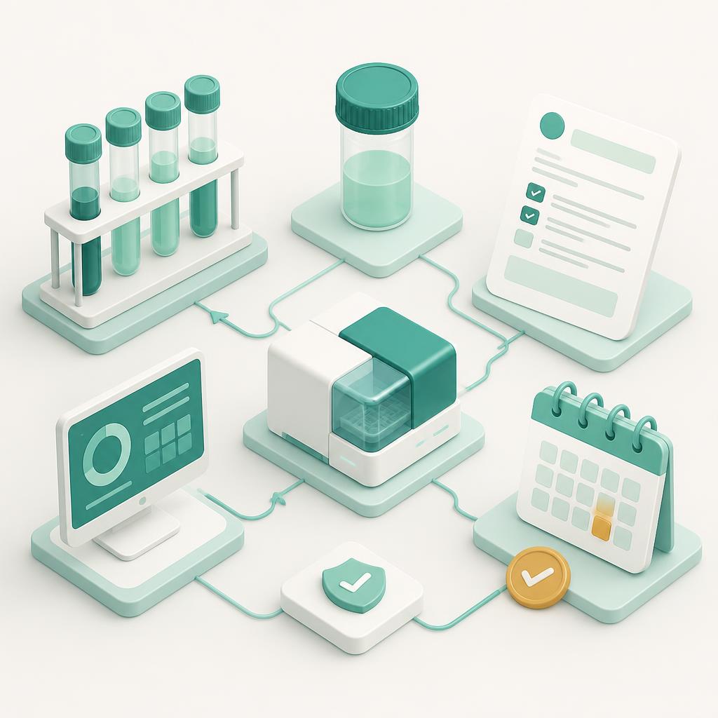 Lab Visit Management illustration